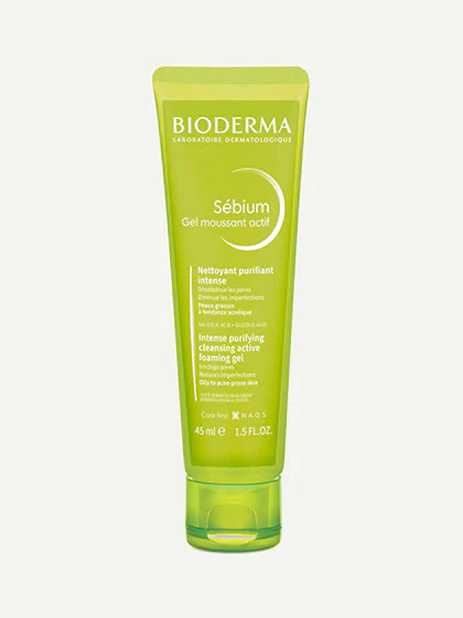 Bioderma Sebium Gel Moussant Actif - Active Foaming Cleanser 45ml