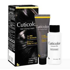 Cuticolor Hair Coloring Cream Black | 60GM