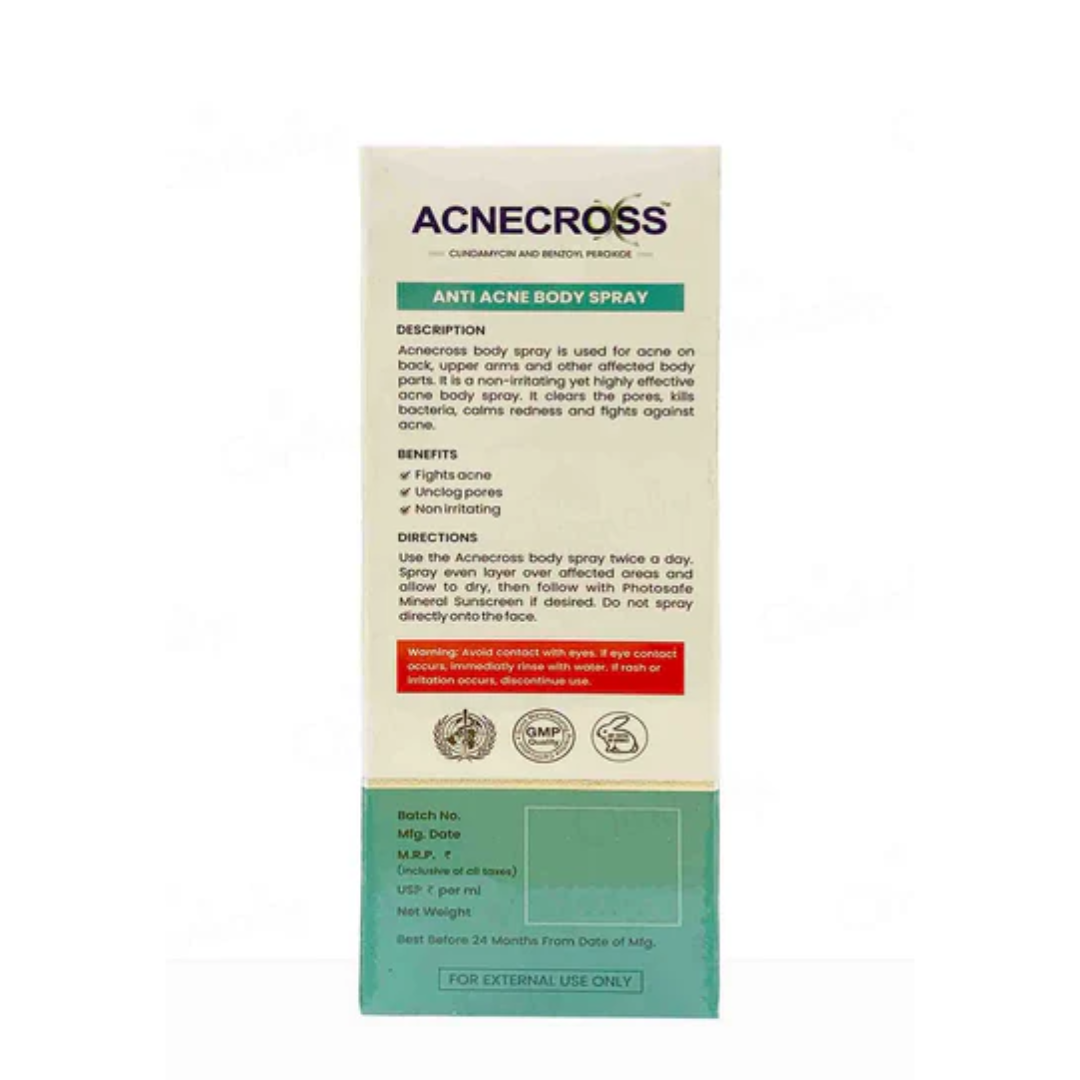 Acnecross Anti Acne Body Spray | 50ML