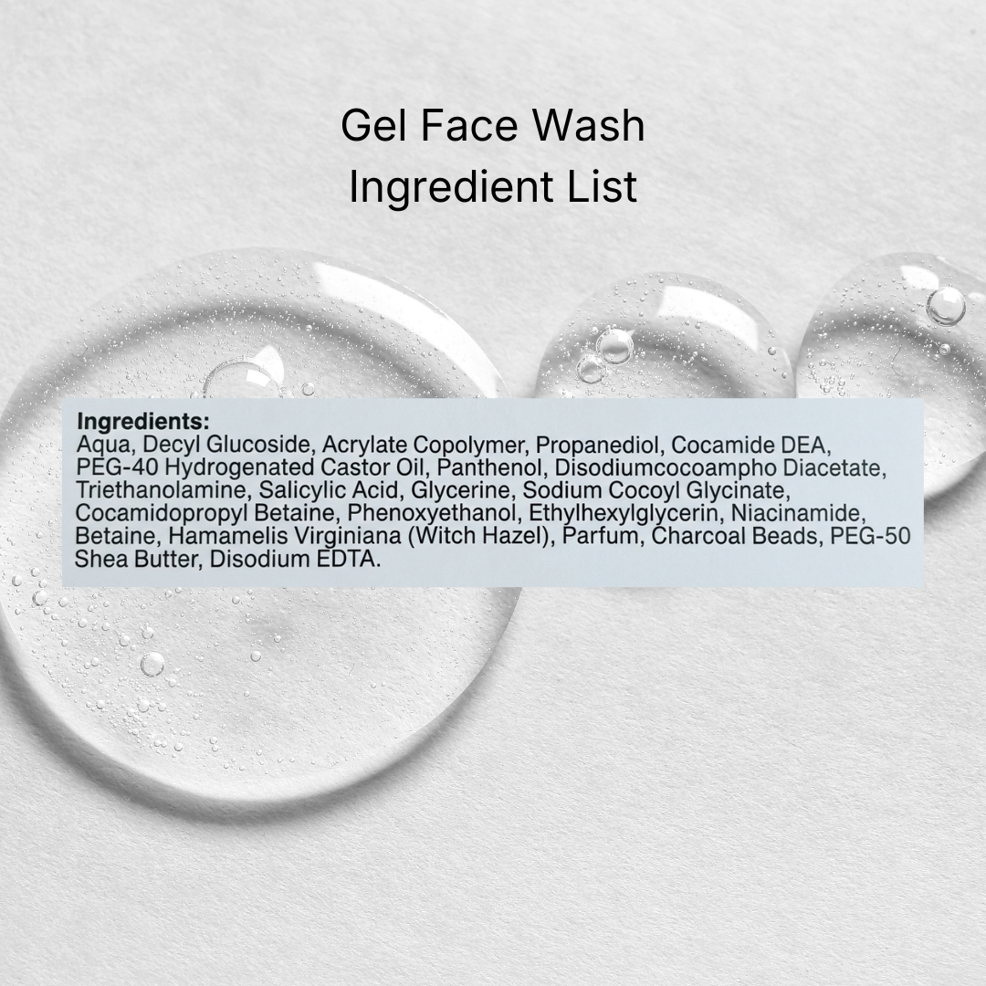 Gel Face Wash 1% Salicylic Acid & Niacinamide for Oily/Combo Skin | 100gm