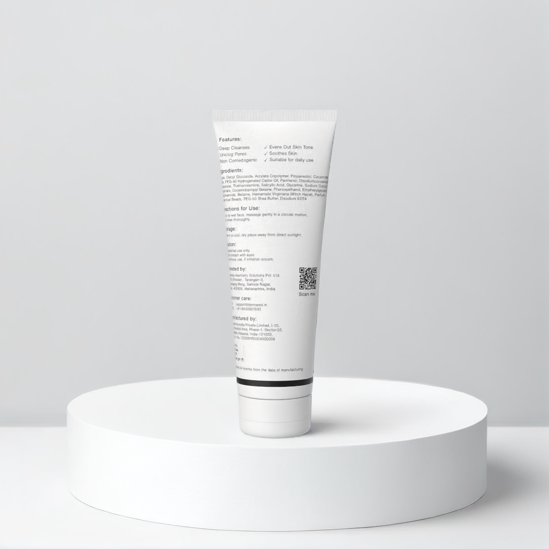 Gel Face Wash 1% Salicylic Acid & Niacinamide for Oily/Combo Skin | 100gm