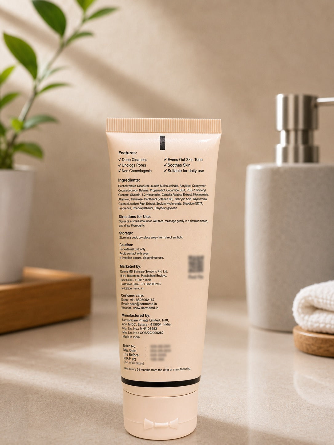 Gel Face Wash 1% Salicylic Acid & Niacinamide for Oily/Combo Skin | 100gm